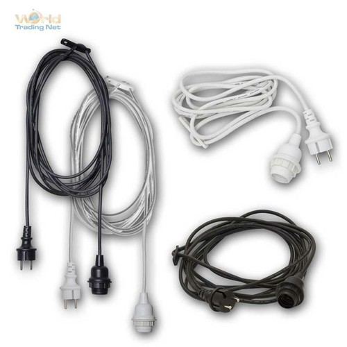 E27 fassung gummi kabel - 2,5/5m, gummi-kabel