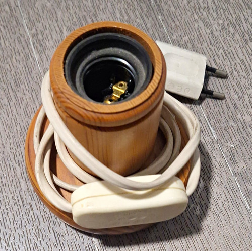 E27 lampenfassung holzoptik - e27,