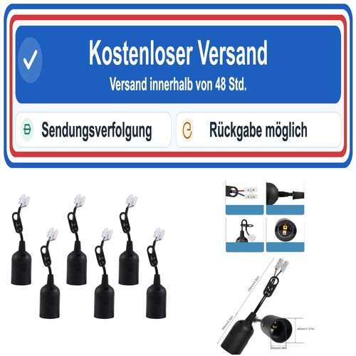 Lampenfassung e27 mit kabel - e27,