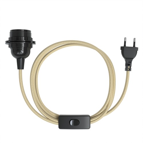 Lampensockel mit kabel e27 - 5m,