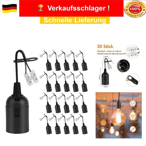 E27 lampenfassung mit kabel - mit,