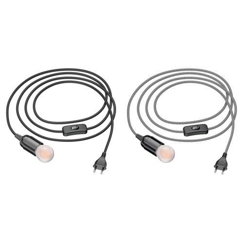 Textilkabel leha mit stecker - leha,