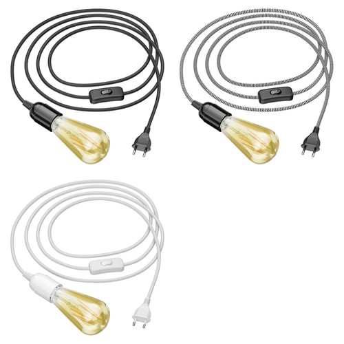 Textilkabel leha mit stecker - textilkabel,