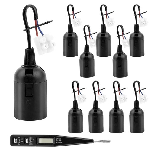 10x e27 lampenfassung - e27,